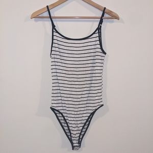 Black & White Striped Onesie